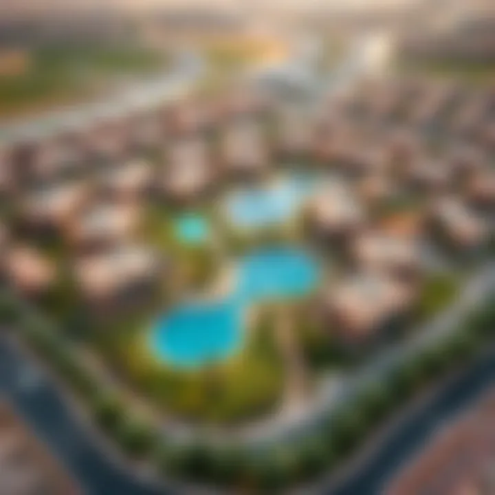 Aerial view of Emaar South illustrating the overall layout