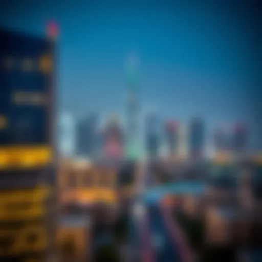 Stunning skyline view of Al Barsha, showcasing modern architecture