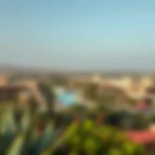 A panoramic view of Al Khawaneej showcasing its blend of nature and modern architecture