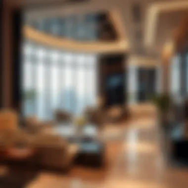 Luxury Interior of Al Sondos Tower Interior design showcasing luxury amenities within Al Sondos Tower