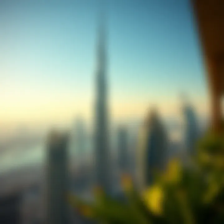 Burj Khalifa skyline view