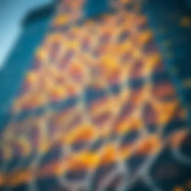 Close-up of the unique façade design of Burj Khalifa showcasing its intricate patterns.