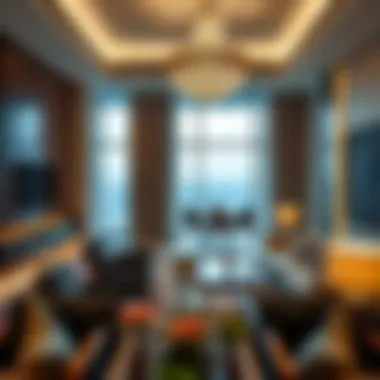 Luxurious Interiors of Burj Vista Tower 2 Luxurious interior design elements of a residence in Burj Vista Tower 2