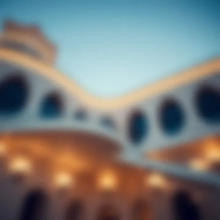 Architectural Details of برجيل الشامخة Close-up of architectural details of برجيل الشامخة showcasing its modern design