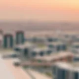 Panoramic view of Al-Falah showcasing modern architecture