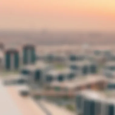 Panoramic view of Al-Falah showcasing modern architecture