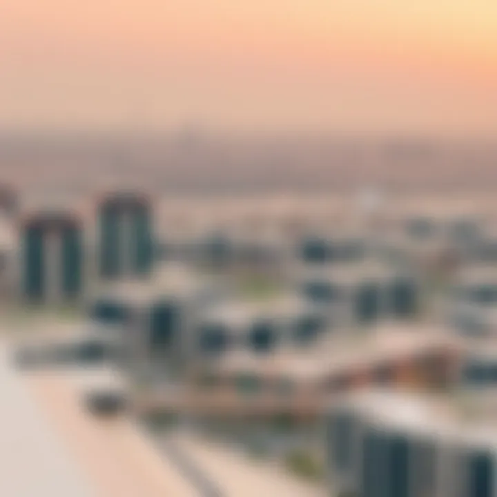 Panoramic view of Al-Falah showcasing modern architecture