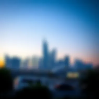 UAE Skyline Emphasizing Family Unity UAE skyline representing family unity