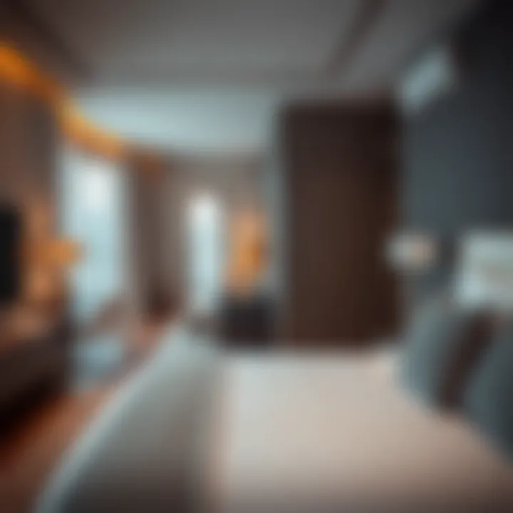 Stylish Bedroom in a Contemporary Hotel Apartment Stylish bedroom in a contemporary hotel apartment