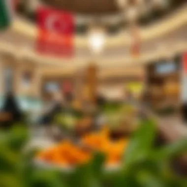 Diverse dining options available at Dubai Mall featuring international cuisine