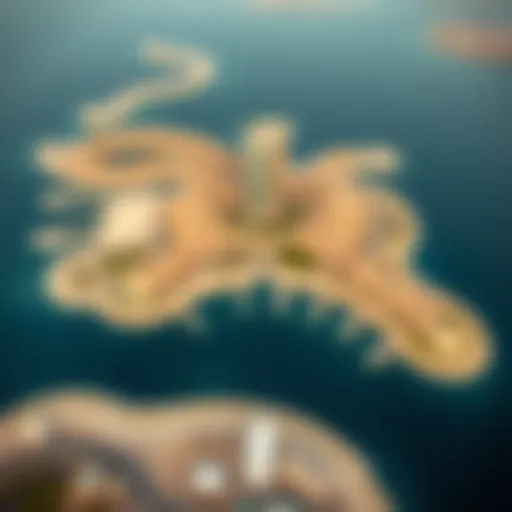 Aerial view of Nakheel's Palm Jumeirah