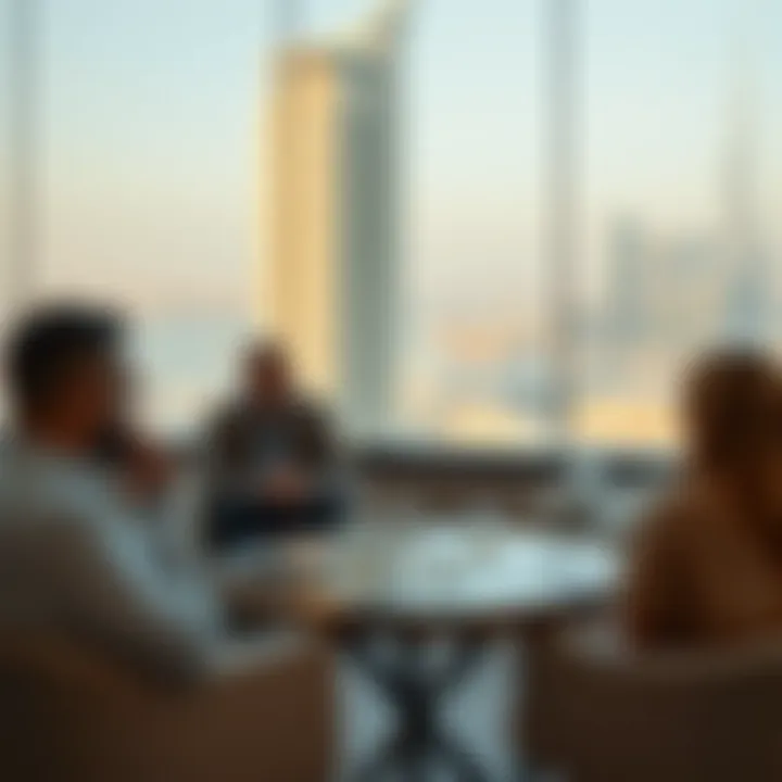 Investors discussing opportunities related to Creek Edge Tower 2