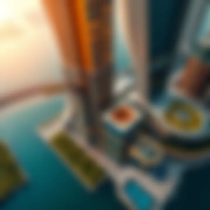 Aerial view of Creek Rise Tower showcasing its modern architecture