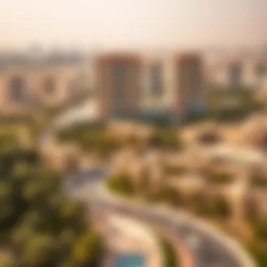 Surrounding Development Near Creek Rise Tower Surrounding development landscape of Creek Rise Tower in Dubai