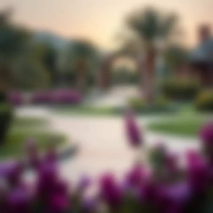 Beautifully landscaped park in Damac Hills 3