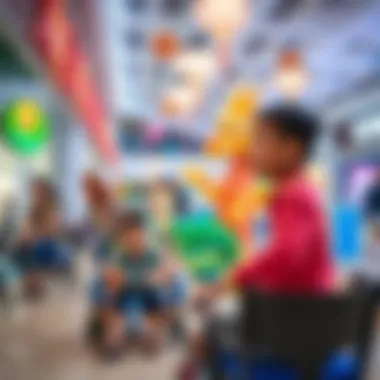 Entertainment Options for Families at Dragon Mall Entertainment area in Dragon Mall with families enjoying activities