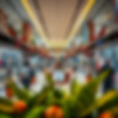 Diverse Retail Landscape Inside Dragon Mall Vibrant interior of Dragon Mall filled with diverse retail shops