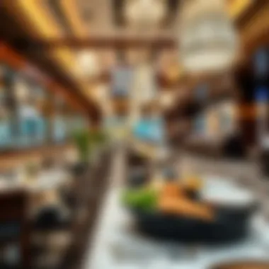 Culinary Delights at the Emirates Mall Dining area featuring a variety of international cuisines available in the mall
