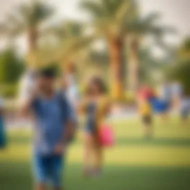 Visitors enjoying recreational activities