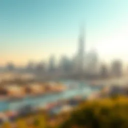 Stunning skyline of Dubai featuring Azizi Development projects