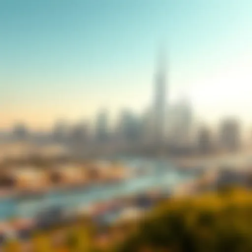 Dubai Skyline Showcasing Azizi Development Stunning skyline of Dubai featuring Azizi Development projects