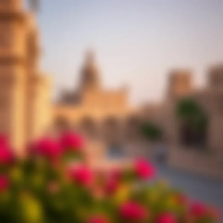 Historical landmarks surrounding Bab Al Rayan in Dubai