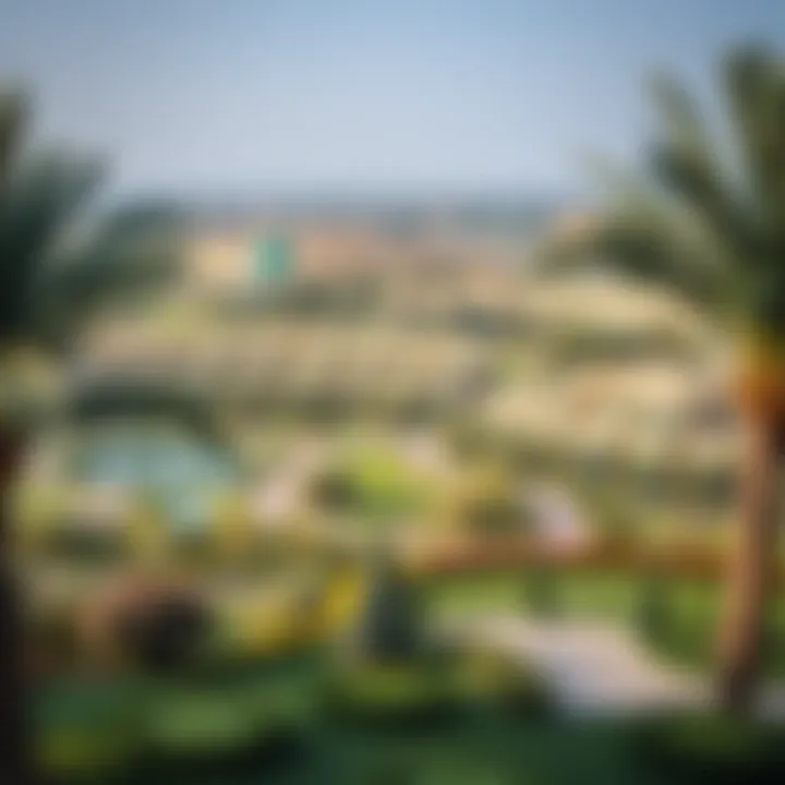 Scenic views and green spaces in بيلا روز الممزر