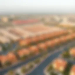 Aerial view of Damac Hills 2 showcasing its residential layout