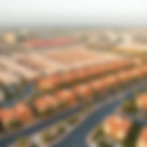 Aerial view of Damac Hills 2 showcasing its residential layout