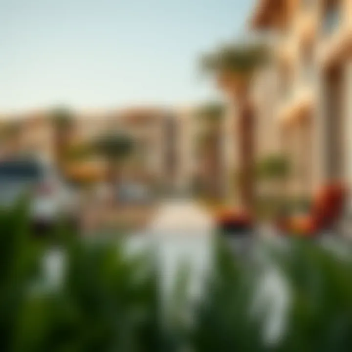 Vibrant community lifestyle in Damac Hills 2 featuring parks and recreational areas