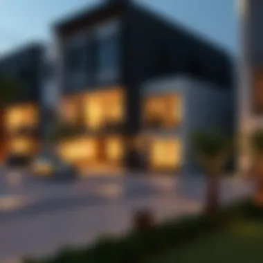 Modern family-friendly residential area in Dubai