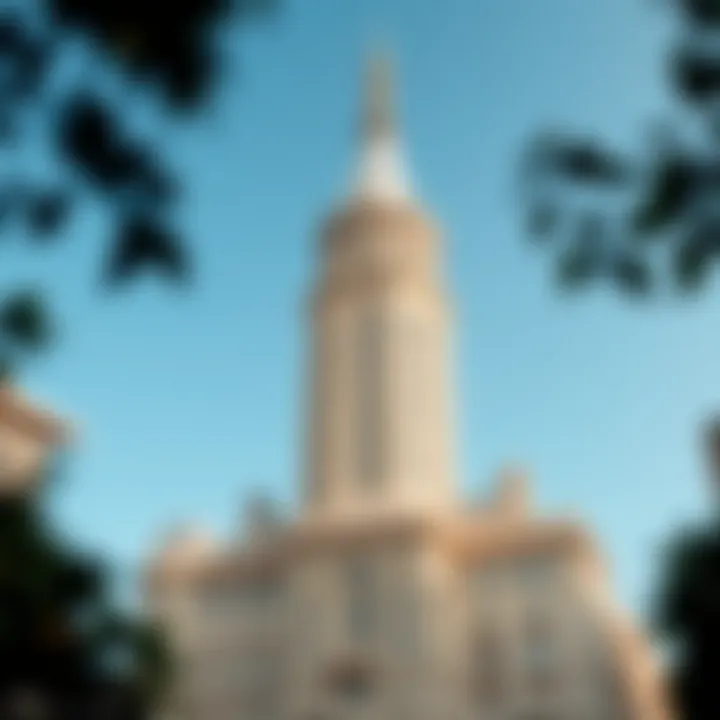 Detailed architectural design of a famous landmark