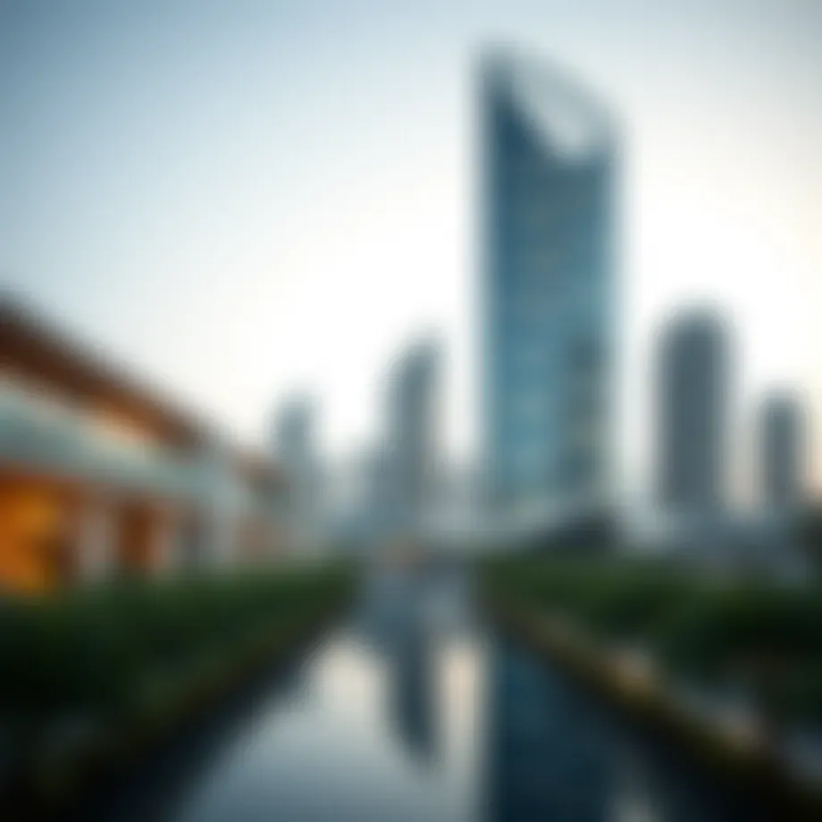 Spectacular view of إدريس بوليفارد showcasing modern architecture