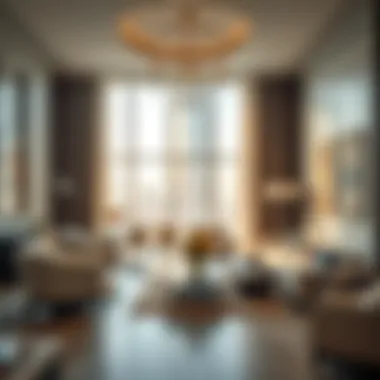 Interior view showcasing luxury amenities in Mizin Tower