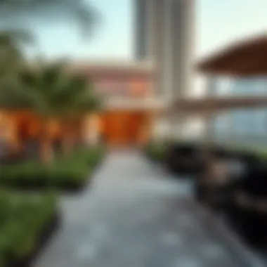 Amenities surrounding the Nuaimiya Tower area