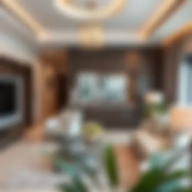 Elegant Decor in One-Bedroom Apartment Modern one-bedroom apartment interior showcasing elegant decor