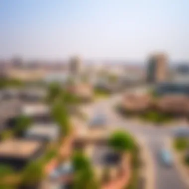 Qusais Neighborhood Overview Aerial view of Qusais neighborhood highlighting accessibility and amenities