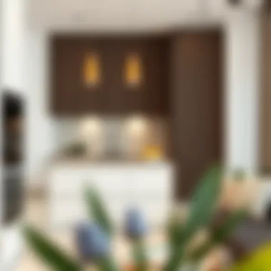 Sleek Kitchen in One BHK Property Contemporary kitchen design in Al Nahda