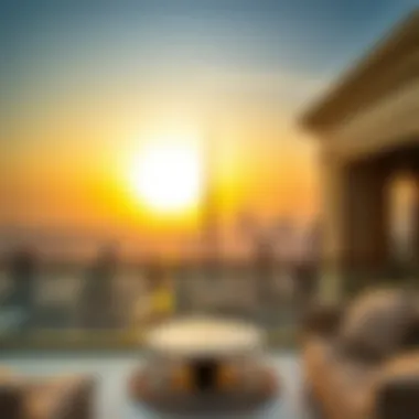 Skyline Views from Dubai's Luxury Residences Breathtaking view of Dubai skyline from a palace residence