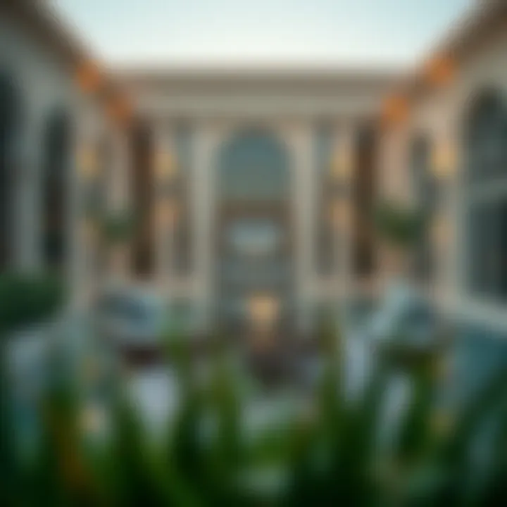 Outdoor Luxury of Palace Residences in Dubai Exquisite outdoor amenities of a palace residence