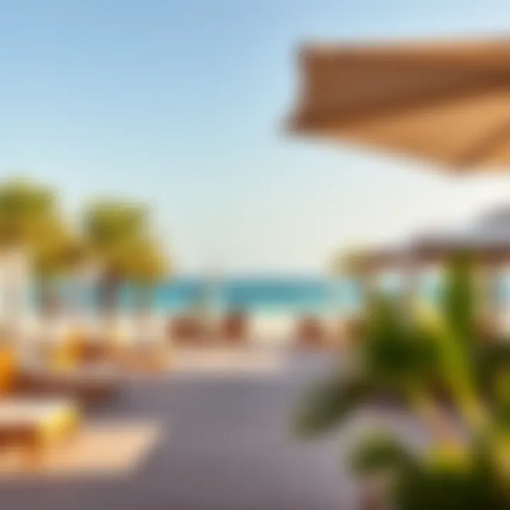 Vibrant beachfront amenities at Palm Jumaira