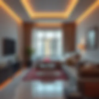 Stylish room interior in Al Quoz