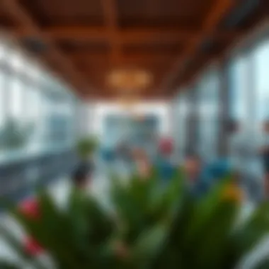 Vibrant community spaces within Silicon Oasis promoting collaboration