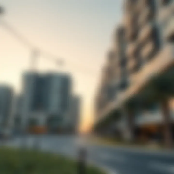 Modern residential buildings in Dubai Silicon Oasis