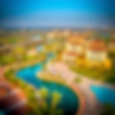 Aerial View of Sobha Creek Vistas Reserve Aerial view of Sobha Creek Vistas Reserve showcasing its strategic location in Dubai