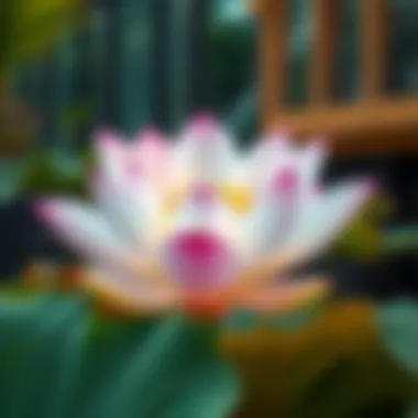 Lotus Flower: Cultural Motif in Real Estate A vibrant lotus flower symbolizing cultural significance in Dubai.