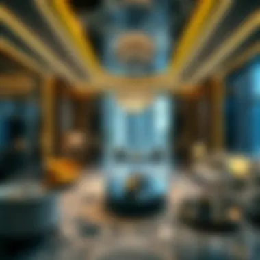 Luxurious interiors of the Rolex Tower showcasing opulence