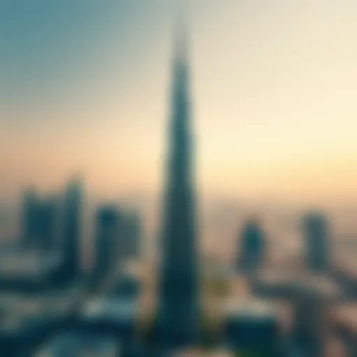 Stunning view of the Rolex Tower in Dubai's skyline