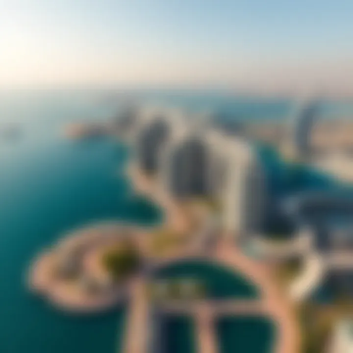 The stunning Palm Jumeirah from an aerial perspective