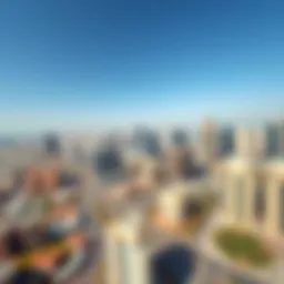 Aerial view of Dubai skyline showcasing Wasl Properties developments